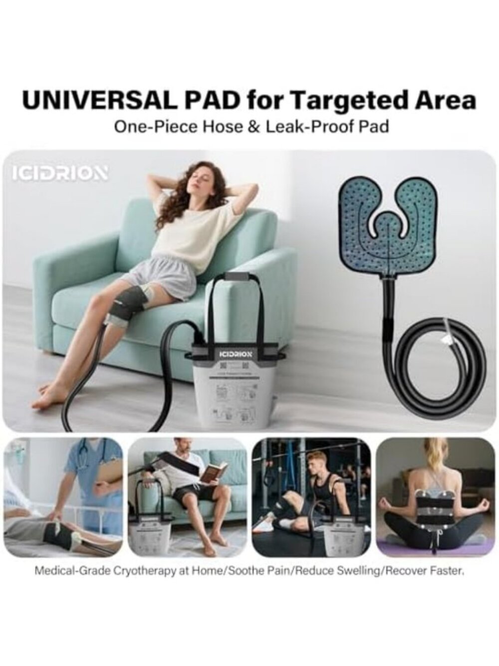 Knee Pad Ice Machine for Post-Surgery Recovery with Programmable Timer - Picture 3 of 6